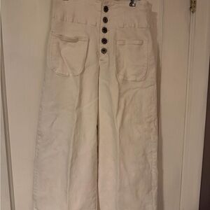Wishlist Women's White Wide-Leg Jeans